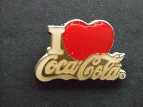 Coca Cola I love it wit-goudkleurig